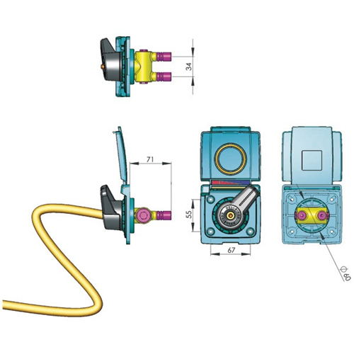 Innesto Rapido Presa Acqua Camper RICAMBICARAVAN 015 02-450-42 - Made In Italy - Foto 6