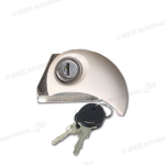Serratura Flap Lock Moon DX con cilindro e chiavi bianca