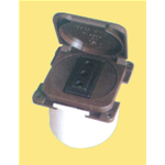 Presa 220V colore marrone